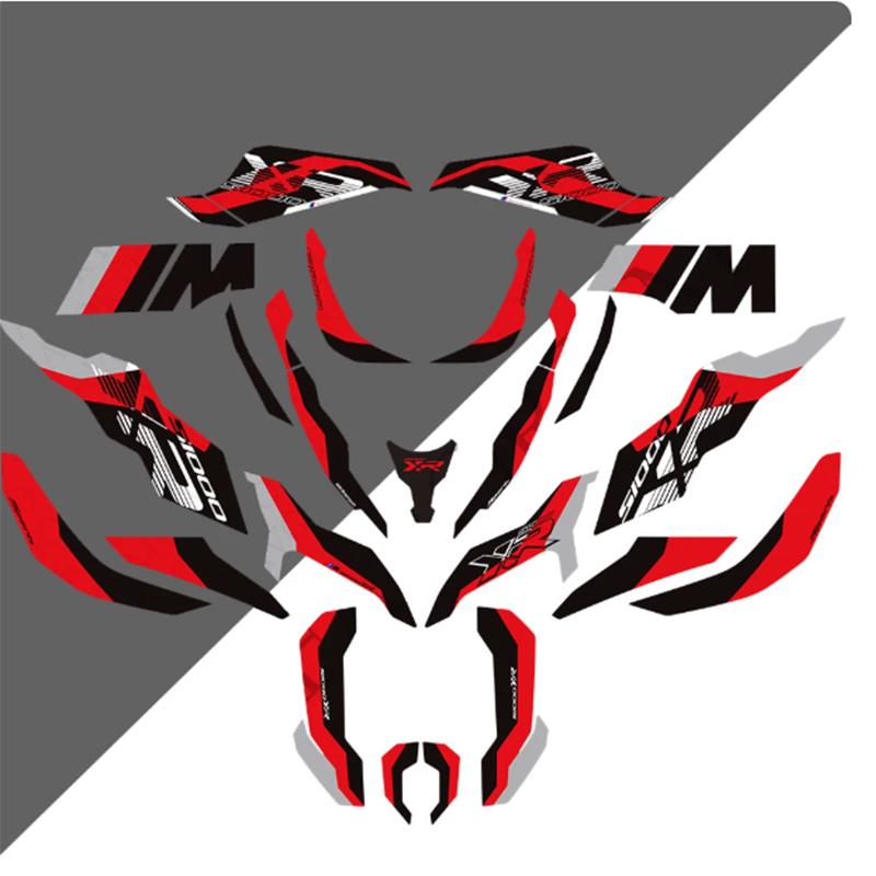 Motorcycle Full Body Stickers Fit BMW S1000XR 2020-2024 Waterproof Vinyl Decals Custom Fairing Graphics Modification Protective Sticker Kit