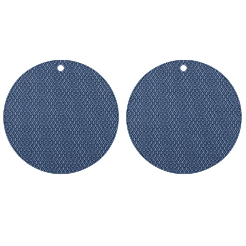2/4PCS Honeycomb Nonslip Pot Table Mat Placemat Kitchen Accessories Multifunction Heat Resistant Silicone Mat Drink Cup Coasters