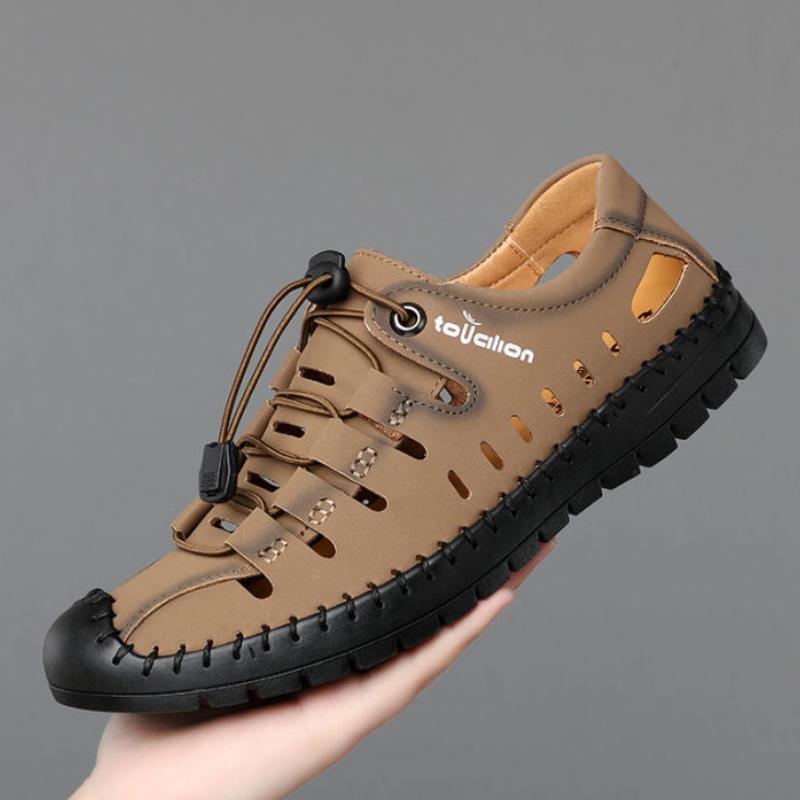 Summer New Men's Shoes Fashion Sandals Hollow Out Casual Sandals for Men Non-slip Sport Platform Slip on Soft Sole Sandalias