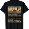 Jennifer Name FACTS Shirt Funny Jennifer First Name T-Shirt