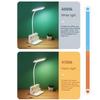 LED Reading Lamp Rechargeable Eye-Caring Lamp With Pen Organizer And Phone Holder 3 Lighting Modes Stepless Dimming Lamp For