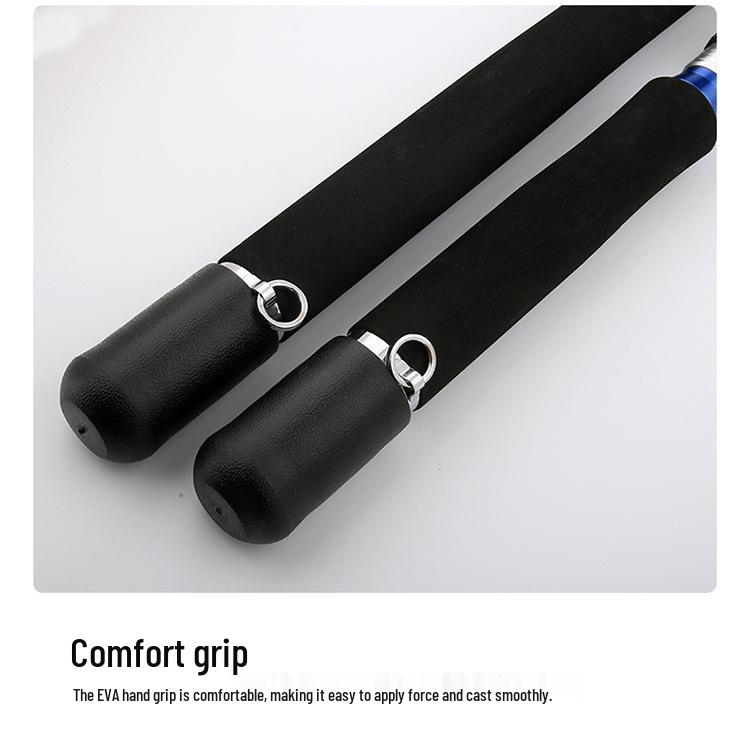 Three-Section Ultra-Hard Carbon Jigging Fishing Rod, 1.8-2.4m