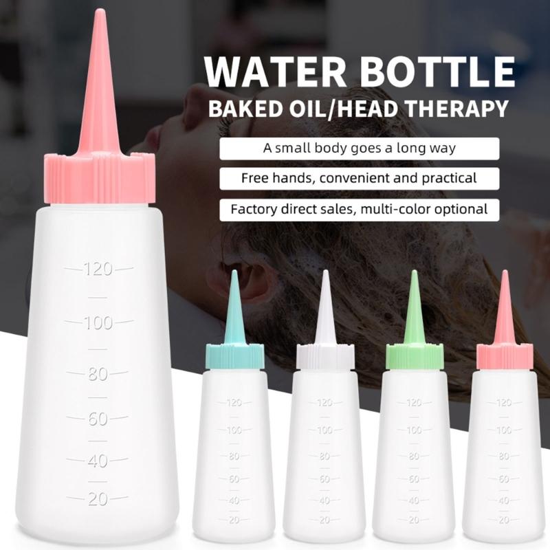 120ml Needle Nosed Bottle Salon Shampoo Applicator Bottle Hair Oil Applicator Bottle Hair Cleaning Bottle for Salon