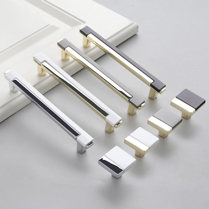 Expressive Dual Color Wardrobe Handles with Cabinet and Storage Drawer Use