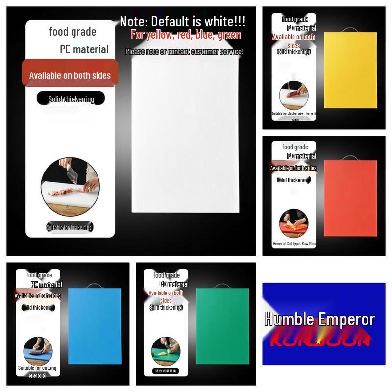 

Qianxing Food-Grade PE Plastic Cutting Board (2-Pack)