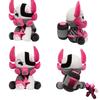 25cm Pink Ninja Bull Plush Toy Simulation Stuffed Animal Home Decor Collectible Gift For Fans