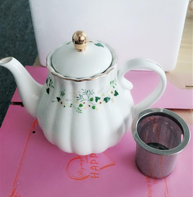 Gold-plated Flower Cup&saucer Dining Table Coffee Mug Delicate Porcelain Mugs Afternoon Tea Teacup Fruit Juice Container