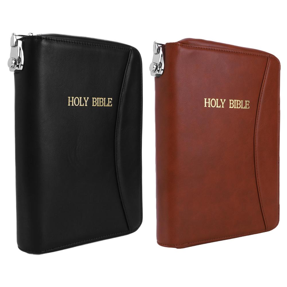 Lockable Soft Pistols Case Holy Bible Leather Gun Bags Tactical Pistol Holster for Glocks&Small Handguns Storage