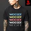 Herren- und Damen-T-Shirts Weezer Alternative Rock Band Tee Unisex Schwere Baumwolle