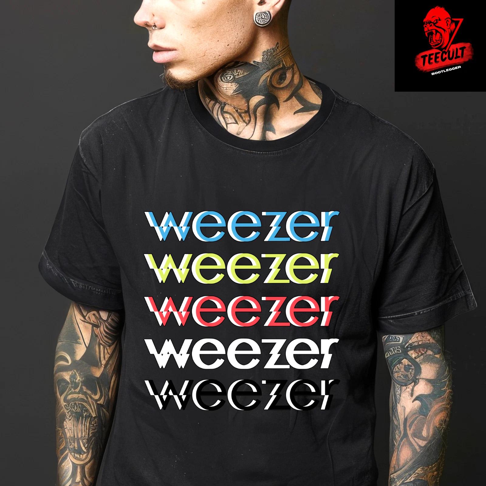 Men s and Women s T-shirts Weezer Alternative Rock Band Tee Unisex Heavy Cotton M
