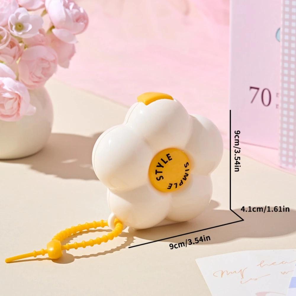 Flowers Storage Box Pendant Waterproof Dopamine Jewelry Case Multi-function with Dividers Organizer Box Earrings and Necklaces