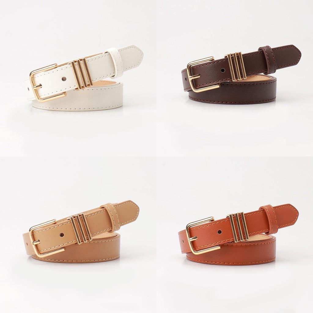 Elegant Womens Casual Belt Made Of Faux Leather With Alloy Pin Buckle For Daily Use