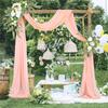 2pcs Artificial Wedding Arch Flowers for Wedding Sign Faux Floral Swag Decor for Reception Ceremony Backdrop Willow