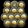Single Zodiac Sign Commemorative Coin, Individual Constellation Collectible Medal, 40mm Diameter Astrology Souvenir Coin for Collection & Gift