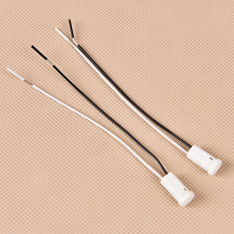 10Pcs/Lot G4 Base G4 Socket Plug Ceramic G4 Holder Head Wire Connector 10Cm