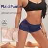 3 Pezzi Lingerie Sexy da Donna Vita Alta Slip in Pizzo Rete Trasparente Boyshorts Slip da Donna