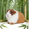 Realistic Hamster Ornament Plush Guinea Pig Model Furry Hamster Replica for Home Desk Shelf Car Interior Decor