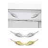 1Pair Car Auto Motorcycle Body Sticker 3D Angel Wings Badge Style Zinc Alloy Decals Silver/Gold Exterior Accessories