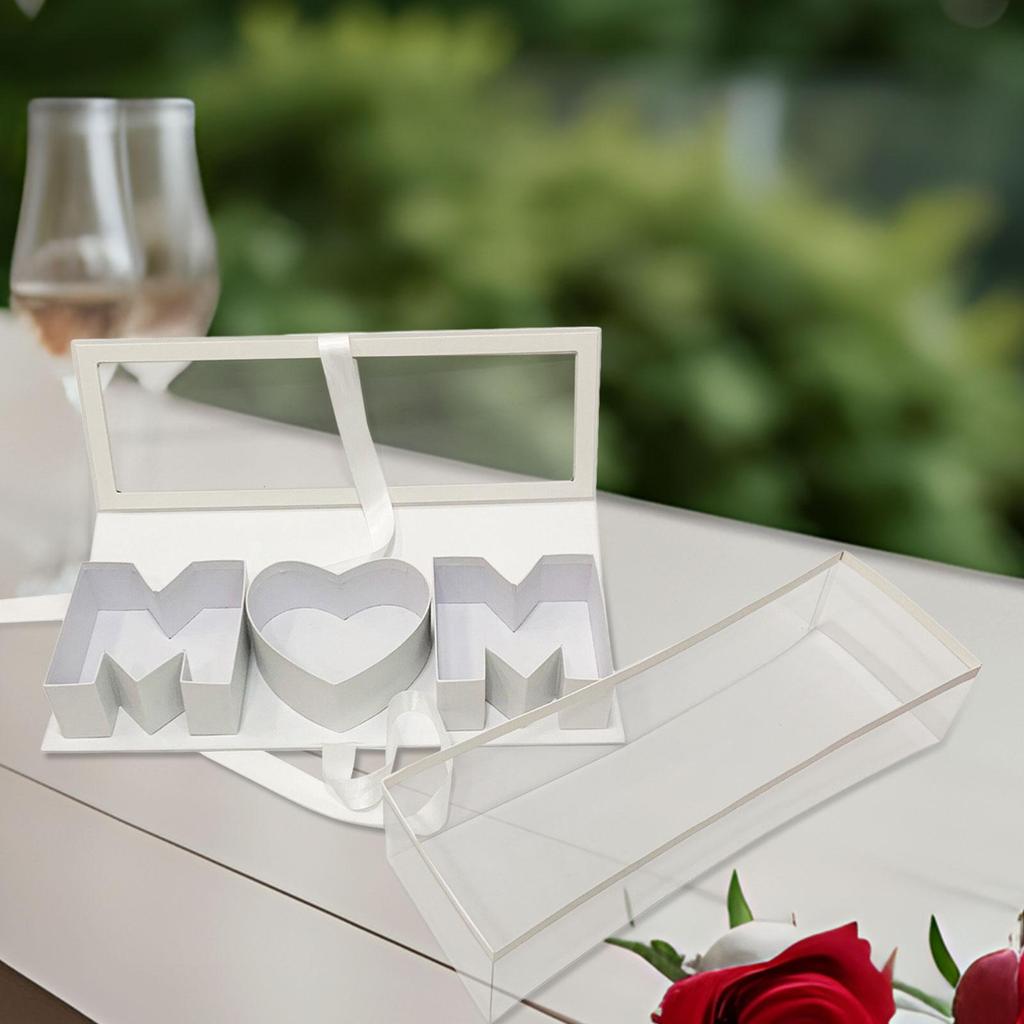 Mama Leere Blumenbox Muttertag Premium Elegant Ewige Seifenverpackungsbox für Partys Feiern Valentinstag DIY Dekorationen