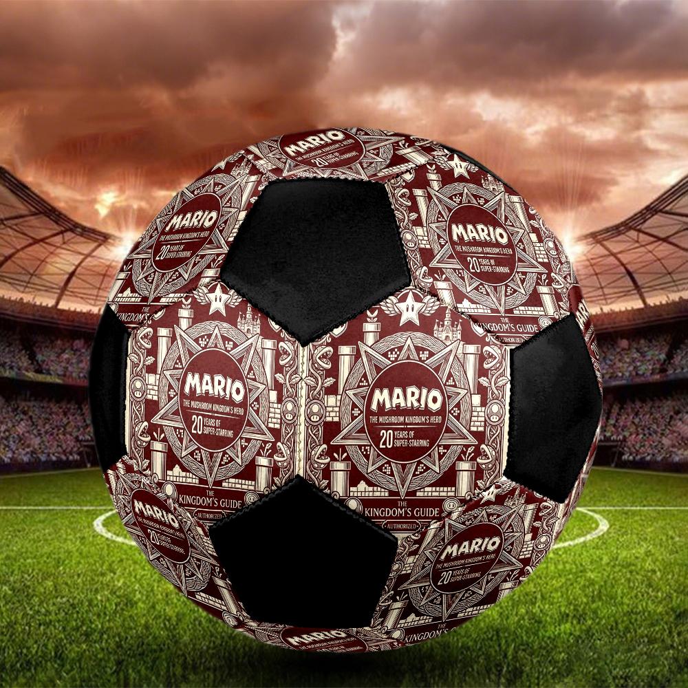1pc Super Mario Football Soccer Ball Size 5 Indoor Soccer Ball Fashion Colorful Backyard Game -Great For Sports Fans Gift HE105