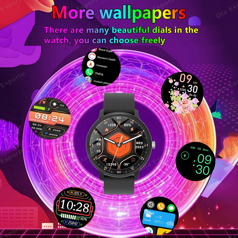 New Women SmartWatch Bluetooth Call Lady Watches Sports Waterproof Heart Rate Sleep Monitor Smart Watch Women Present Gifts