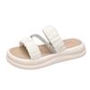 Wearing Platform Slippers for Women's Summer New Leisure Vacation Beach One-word Cool Slippers for Women