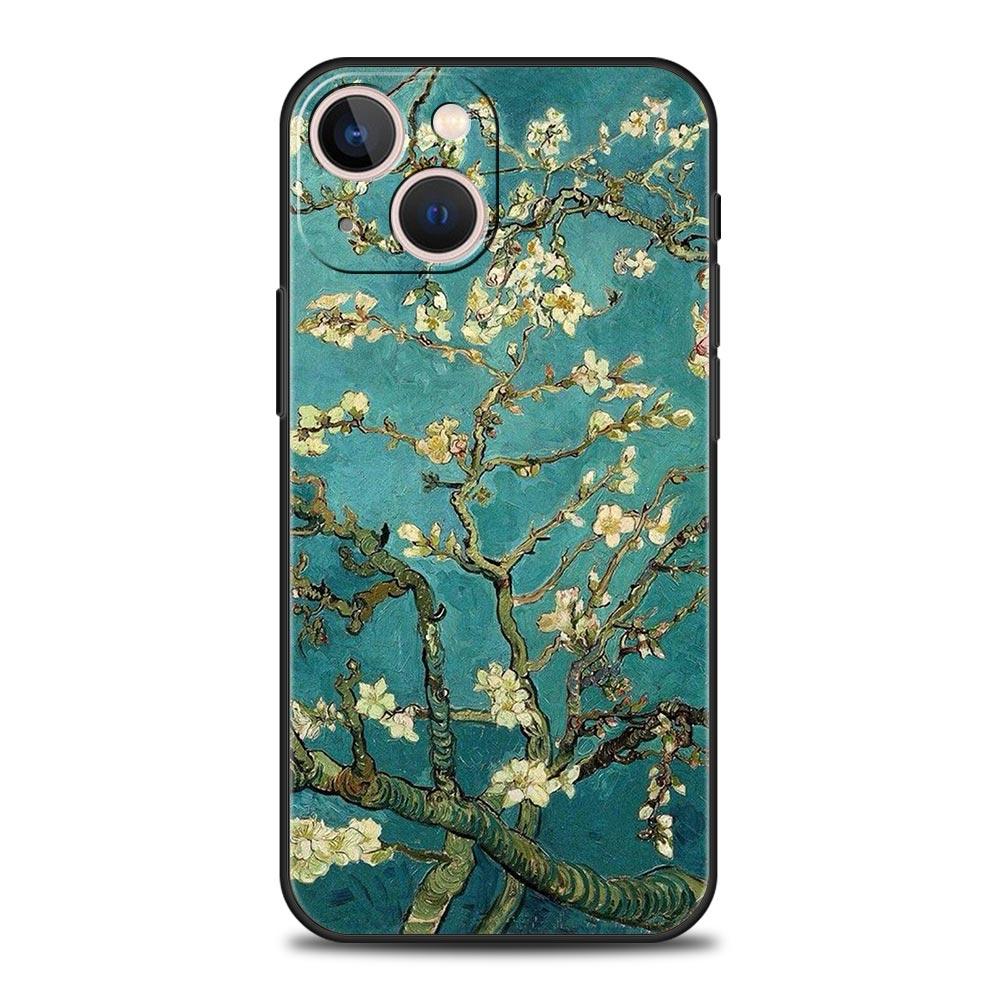 Van Gogh Oil Painting Phone Case For iPhone Apple 14 13 Pro Max 12 11 Mini 7 8 Plus XR XS X SE 2020 Cover Shell Soft Coque Funda
