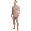 Mens Long Sleeve Round Neck Thermal Underwear Warm Base Layer Soft Breathable Tops Bottom Set Winter Cold Weather Wear