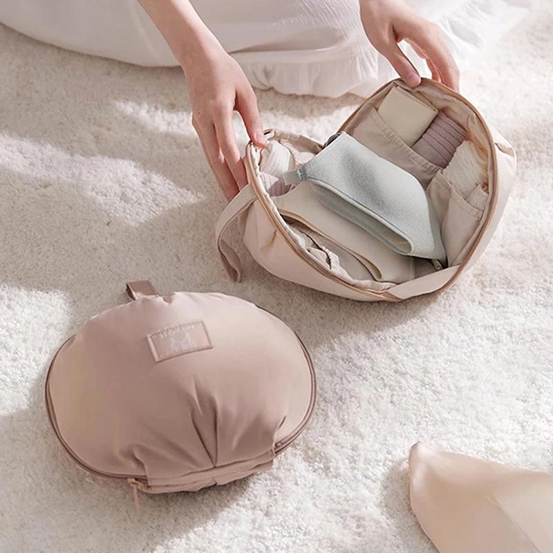 1PC Space-saving Ultra Light Underwear Privacy Travel Multi-functional Organizing bag Aesthetic Polyester Portable Storage Bag