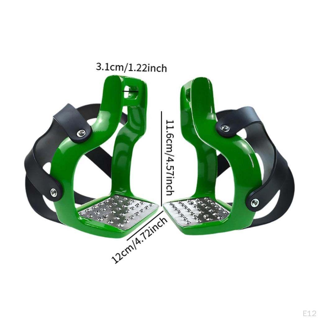 Riding Pedals Reinforced Assembly Inserts AntiSlip Rubber Protection Lightweight Equipment Suitable