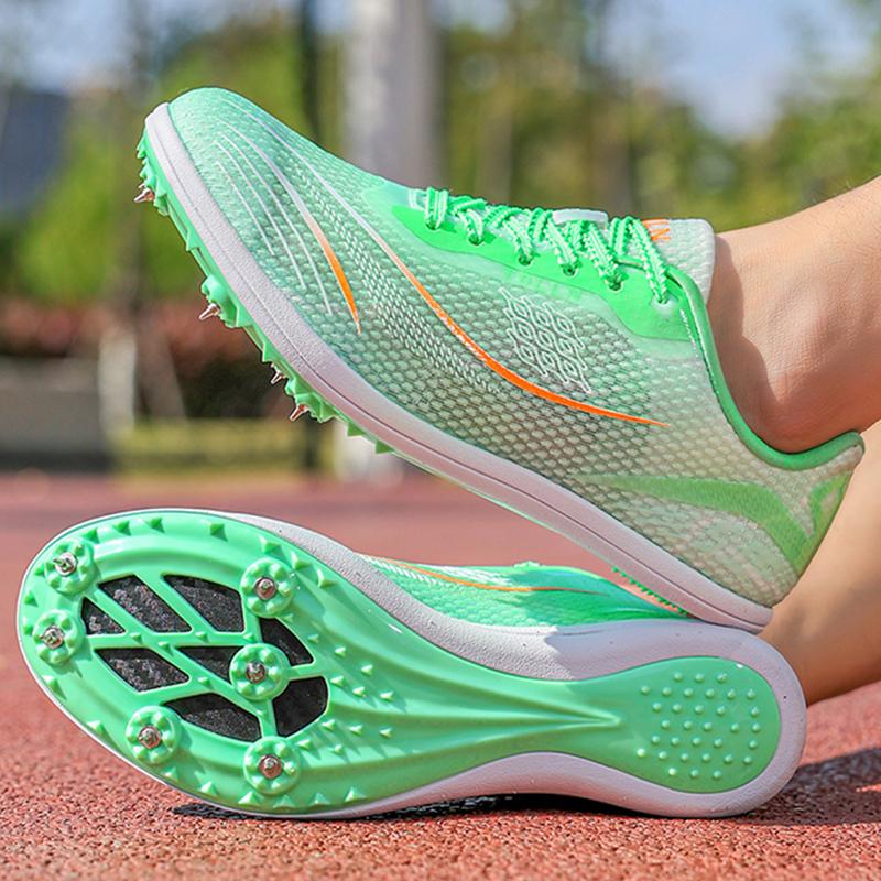 Herren Leichtathletikschuhe Outdoor Professionell Rutschfest Trainingsnagelschuhe Low Cut Atmungsaktiv Lässige Sportschuhe für Herren