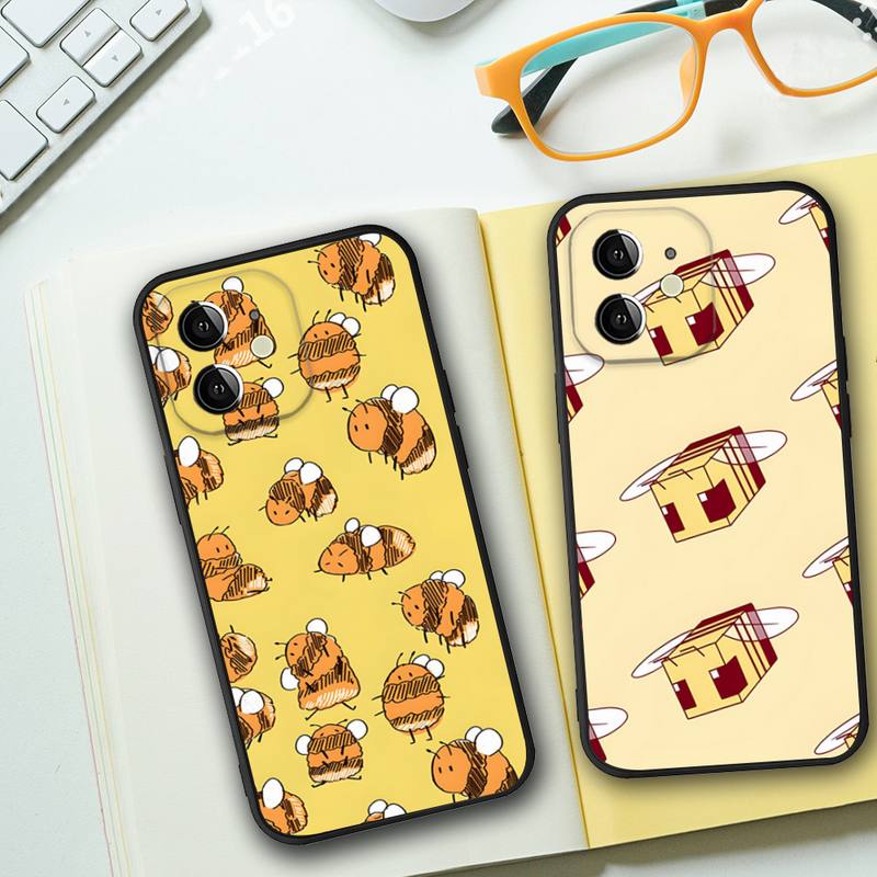 

Bumblebees Phone Case For Iphone 14 13 12 11 Pro Max Mini Xs X Xr 7 8 6 Plus Se 2020 Black Soft Silicone Cover
