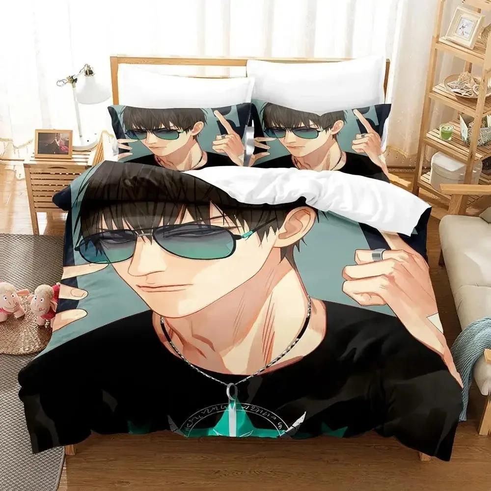 Set de lenjerie de pat Anime 19 zile Set de pat king-size, o singură persoană, twin, dormitor pentru copii, adulți, copii