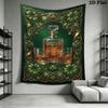 St.Patrick's Day Wall Tapestry Aesthetic Wall Hanging Printed Fabric Blanket Decorative Tapestries for Bedroom Living Room Home Decor