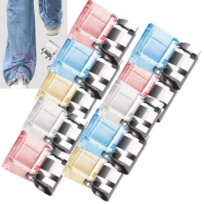 2/4/10pcs Invisible Leg Shortening DIY Clip Non-slip Pants Edge Clip Used for Anti-drag Pants Hem Fixing Device Seam-free Hidden