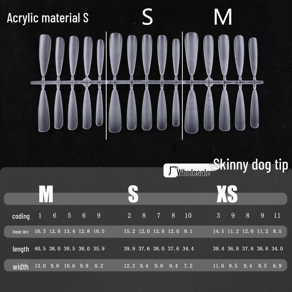 Clear Nail Tips - Almond, Oval, Stiletto, Round Shapes - European & American Popular Series