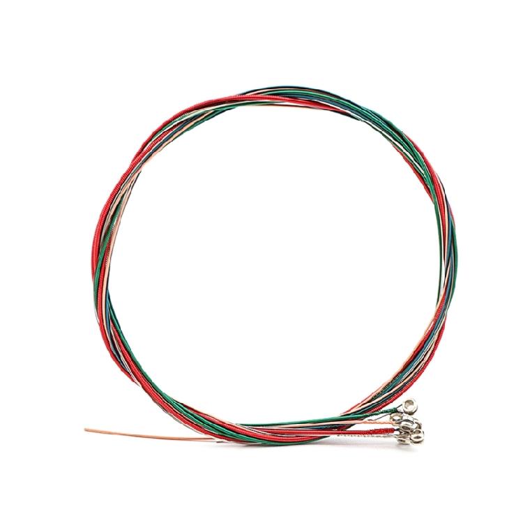 

Colored String Replacements 11-52 Steel Wire String for Acoustic Folk Guitar 1