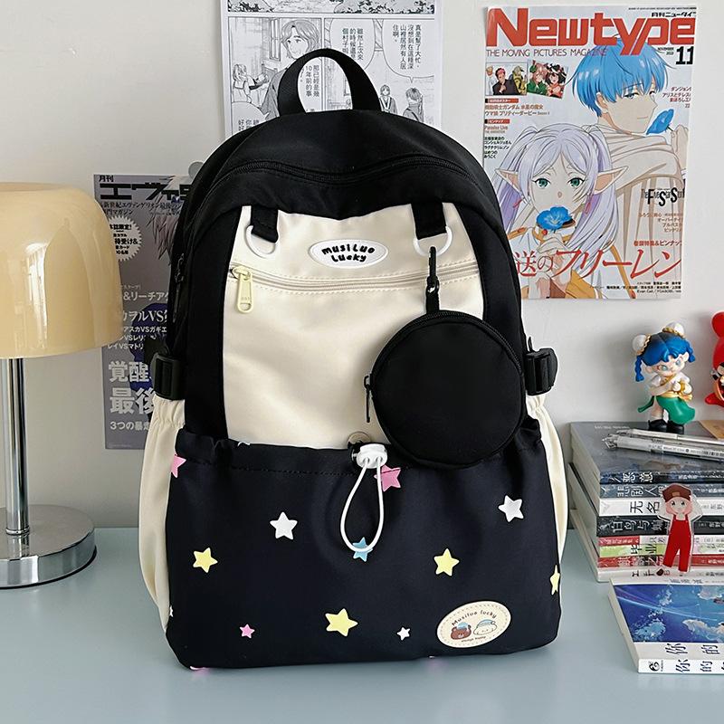 The New Schoolbag Is High-value, Fresh and Sweet, Candy-colored Backpack, Light and Large-capacity Mental Illness for Junior High School Students