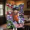 1pz Coperta in Flanella con Stampa DRAGON BALL, Alta qualità per Tutte le Stagioni, Arredamento per la Casa, Calore e Comfort, Perfetta per Regali di Natale