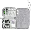 Glun Travel Gadget Wire Organiser, Grey Pack Of 1, Waterproof, Portable, Lightweight & Durable Bag For Cables, Power Ban
