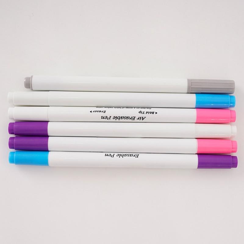 10x/Set Washable Fabric Marker Erasable Pen Sewing Fabric Markers Fabric Marker Pen Water Soluble Pen for Sewing