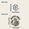 Halloween Skull-themed Fun Car Hood Sticker, Holiday Atmosphere Sticker