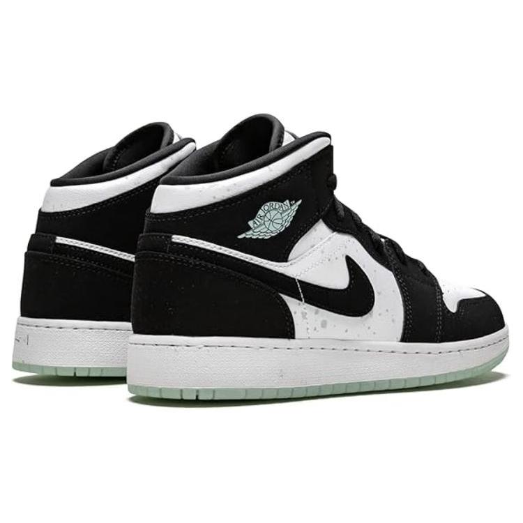Jordan 1 Mid White Black Teal Tint GS BQ6931-103
