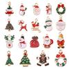 20/30/50/80pcs Cute Christmas Charm Santa Hat Snowflake Pendant for Necklace Bracelet Earrings Jewelry Making Holiday Decoration