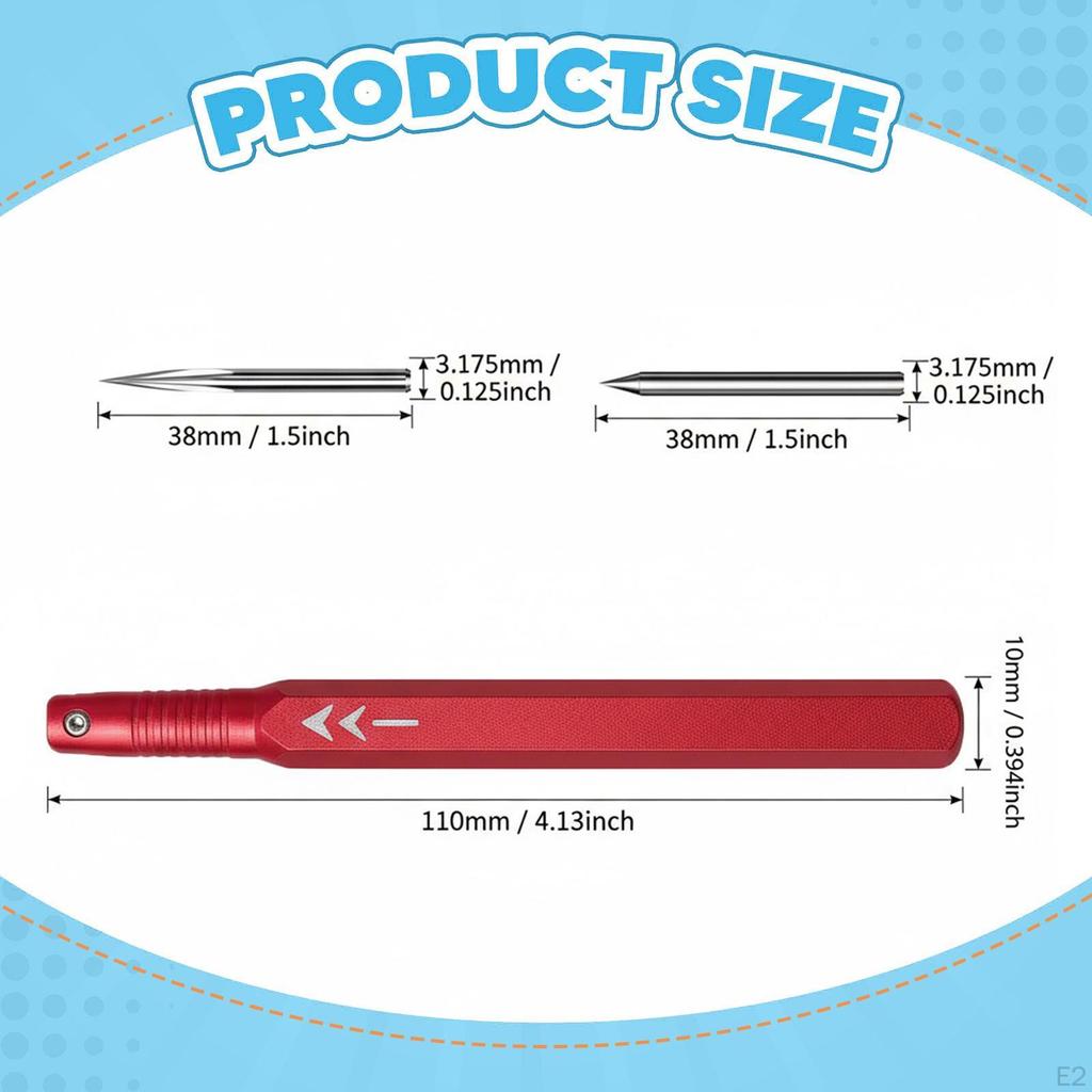 Carving Chisel for Modeling, Easy to Use, Alloy Steel with Hexagonal Handle And Non-slip Cap