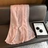 Silk Scarf Women'S Summer National Style Retro Versatile Three-Dimensional Printing Long Yarn Air Conditioner Scarf Cotton And Linen Feel Sunscreen