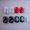 Europe and the United States hot-selling Christmas manicure sweet cartoon Christmas tree lights polka dot short wear nail film