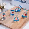 Glass Fish Tanks Figurines Collectibles Figurines Glass Fish Tanks Statue for Home Office Bedroom Aquarium Decorations