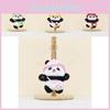 Soft And Cuddly Plush Panda Doll With Colorful Hat Perfect For Backpacks And Keyrings