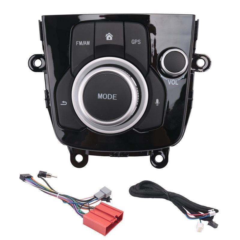 T-Top-Bewerteter Auto-Konsolen-Schalter Navigations-Oberflächenrahmen Konsolen-Controller-Knopf für Mazda 3 Axela 2014-2019 BHN1-66-CM